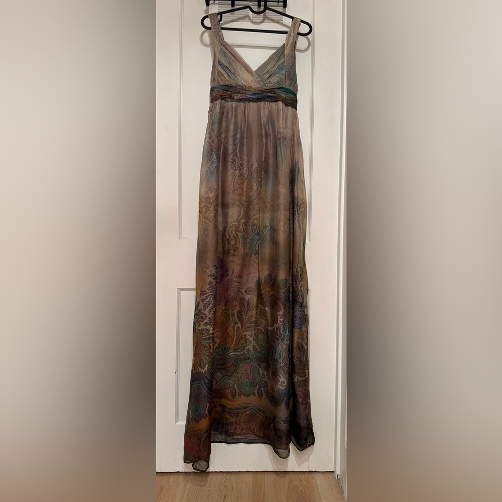 Zara Multicolor Paisley Maxi Skirt